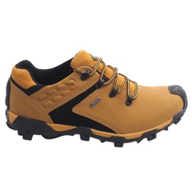 Trekkingstiefel Leder Nat HLD923 Camel mehrfarbig gelb