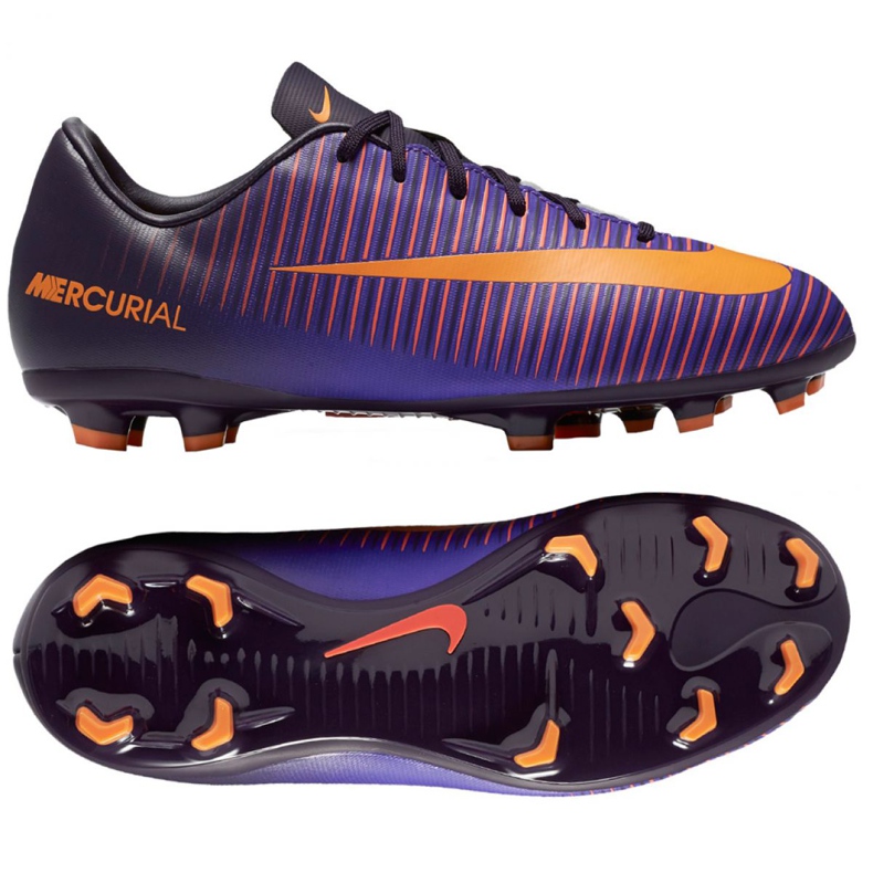 Nike Mercurial Vapor Xi Fg Jr 831945-585 Fußballschuhe violett violett
