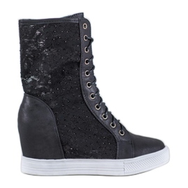 Seastar Durchbrochene Stiefel schwarz