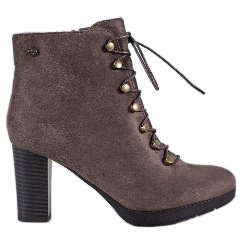 Goodin Warme Wildlederstiefel beige