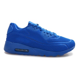 Blaue Mesh-Sportschuhe