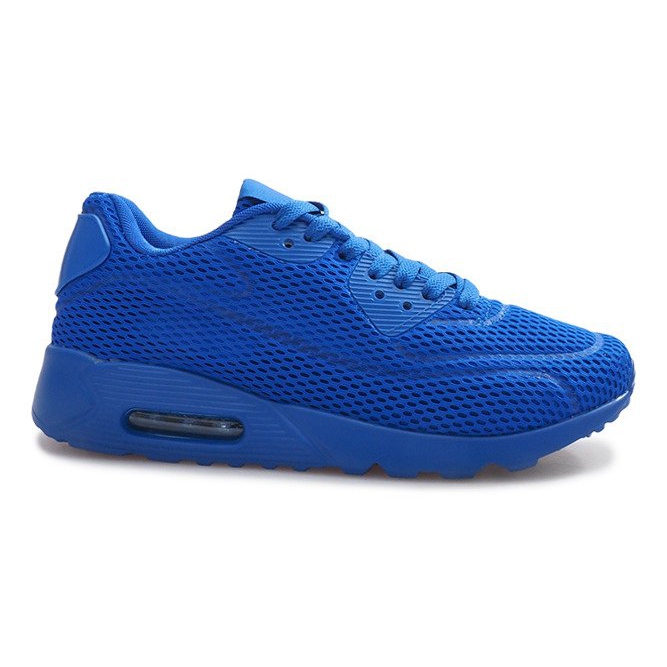Blaue Mesh-Sportschuhe