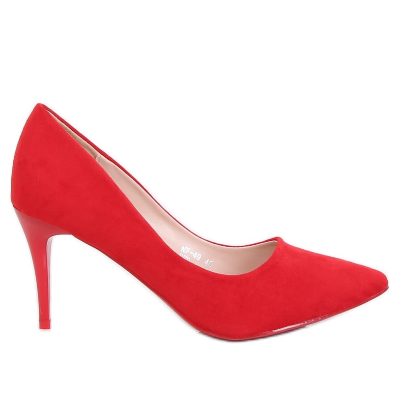 Pumps mit bequemer Ferse rot NF-49P Red