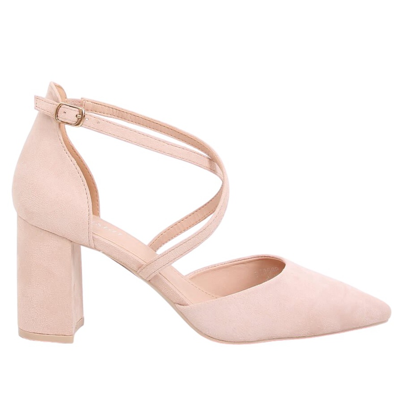 Pumps am beigen Pfosten LE069P Beige