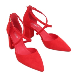 Pumps am roten Pfosten LE069P Rot