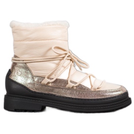 VICES Textil-Schneestiefel golden