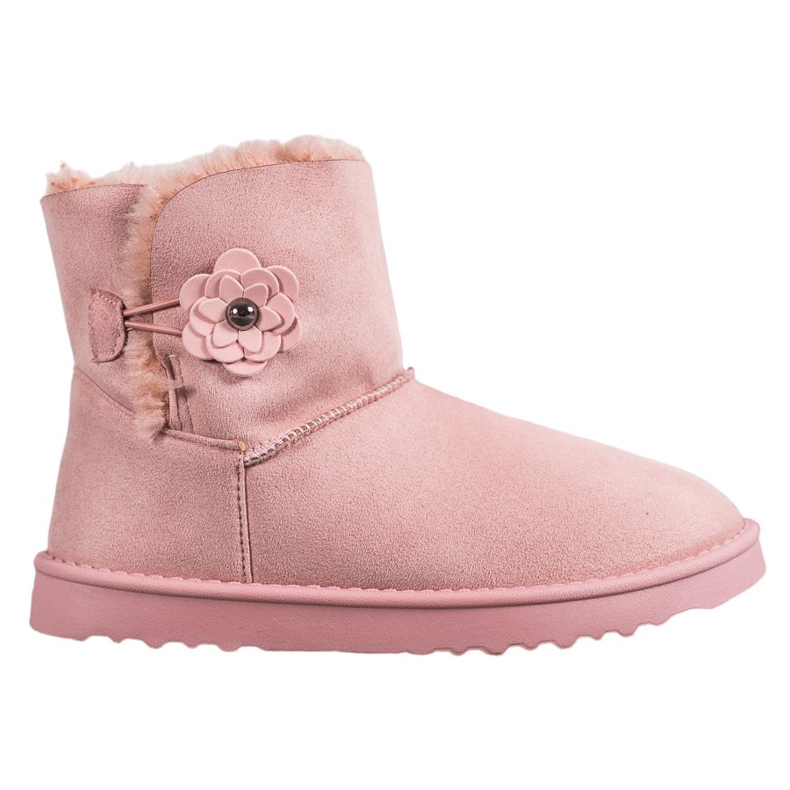 SHELOVET Mukluki mit Blume rosa