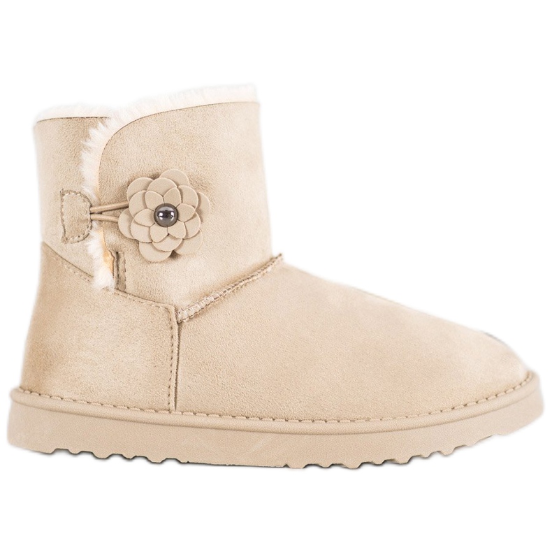 SHELOVET Mukluki mit Blume braun