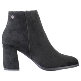 Goodin Stylische Wildlederstiefel schwarz