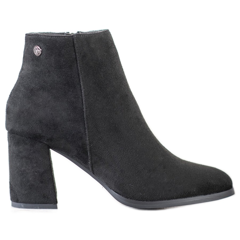 Goodin Stylische Wildlederstiefel schwarz
