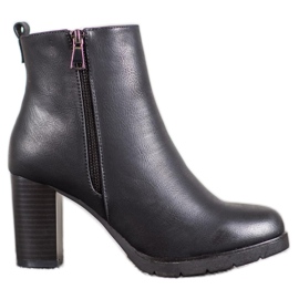 J. Star Damen Stiefel aus Öko-Leder schwarz