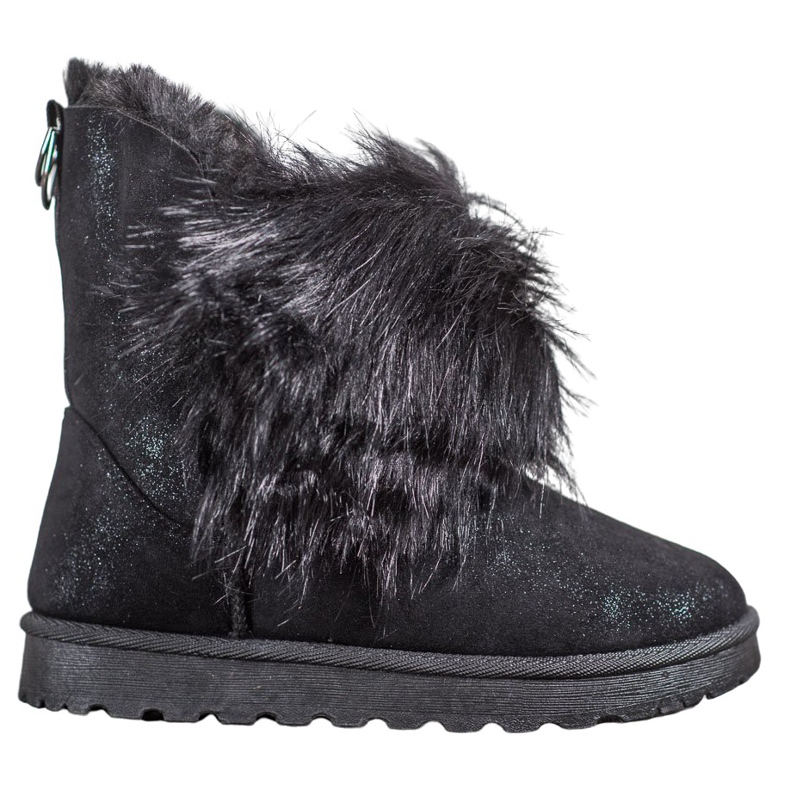 Bella Paris Schneestiefel mit Fell schwarz
