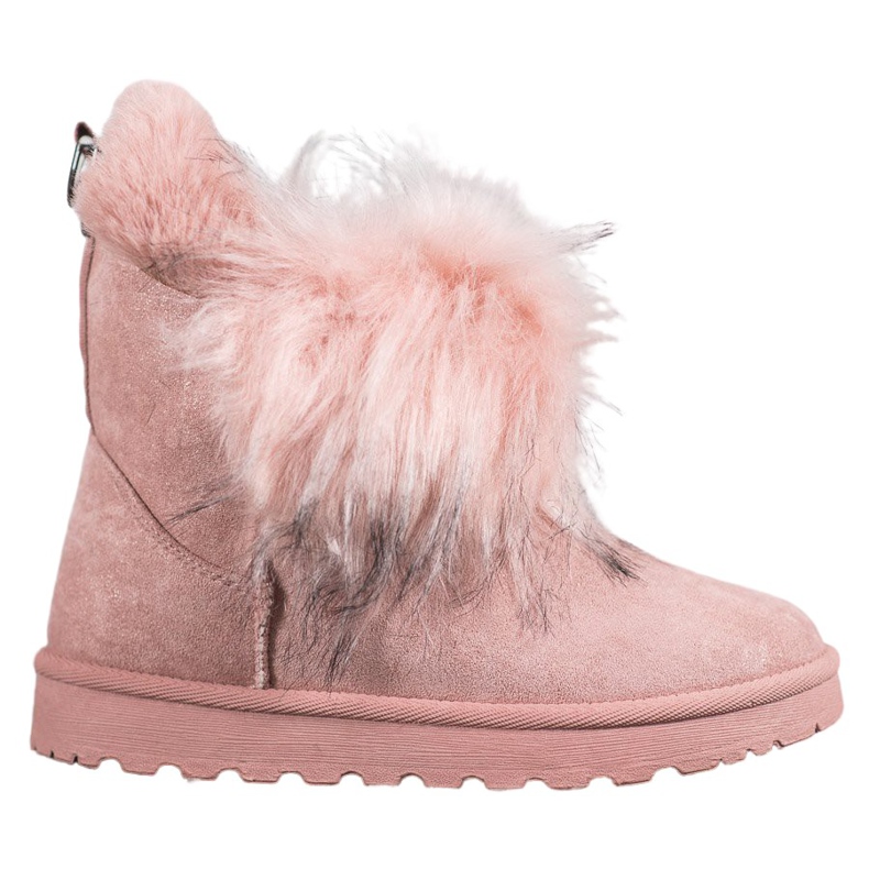 Bella Paris Schneestiefel mit Fell rosa