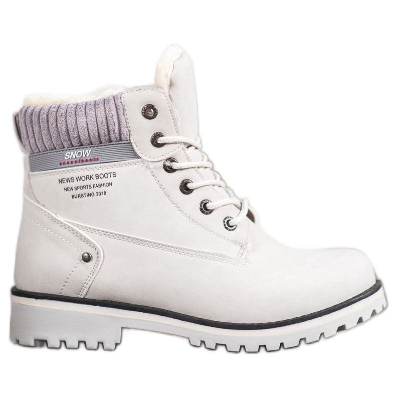 SHELOVET Trapper mit Reißverschluss grau