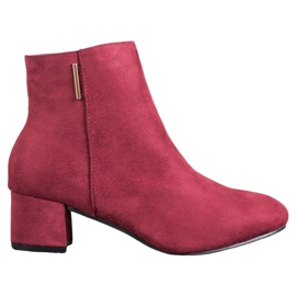 Evento Burgunderrote Wildlederstiefel mehrfarbig