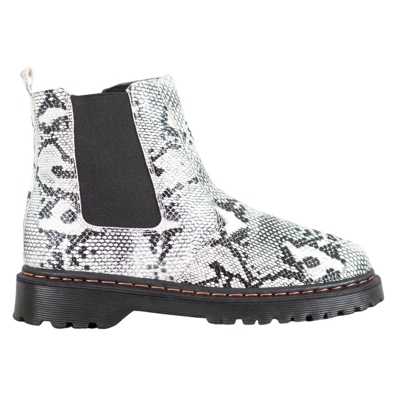 SHELOVET Chelsea-Boots auf der Plattform weiß schwarz