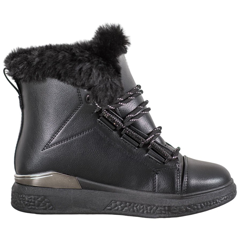 Bella Paris Schwarze Schneestiefel