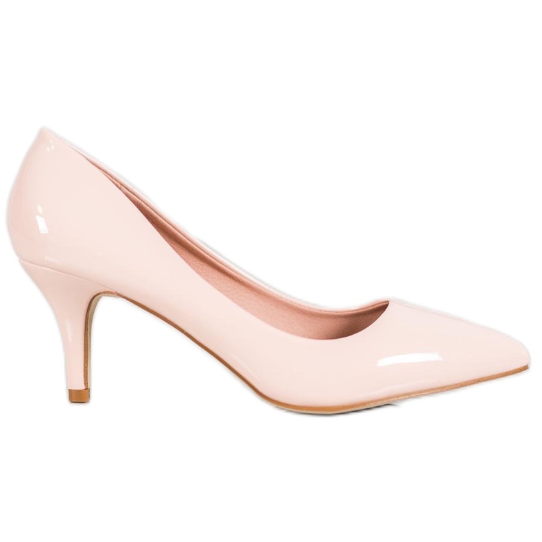 Small Swan Bequeme Lackpumps rosa