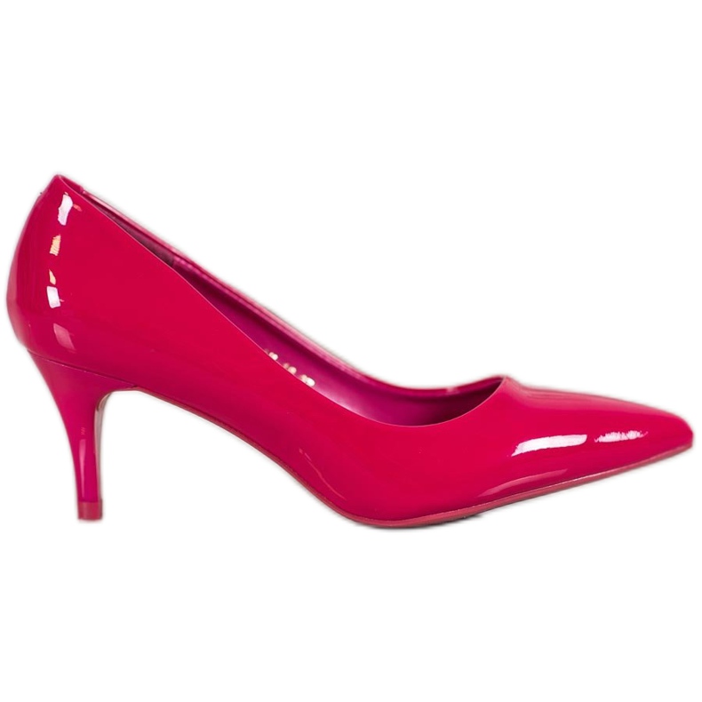 Comer Bequeme lackierte Absätze rot