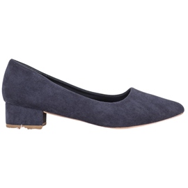 SHELOVET Pumps mit flachem Absatz blau