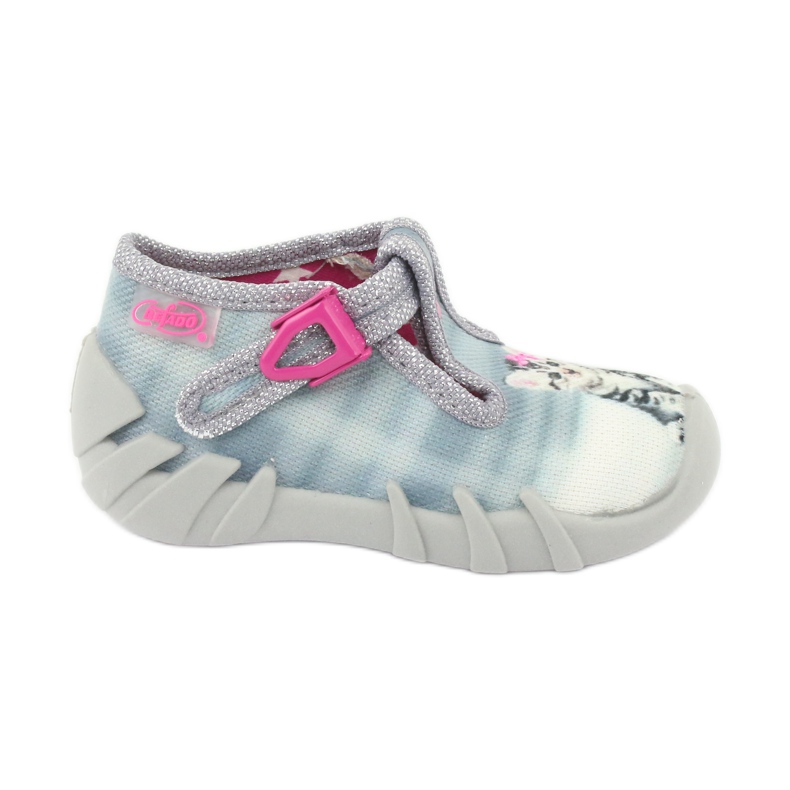 Befado Kinderschuhe 110P365 rosa grau mehrfarbig
