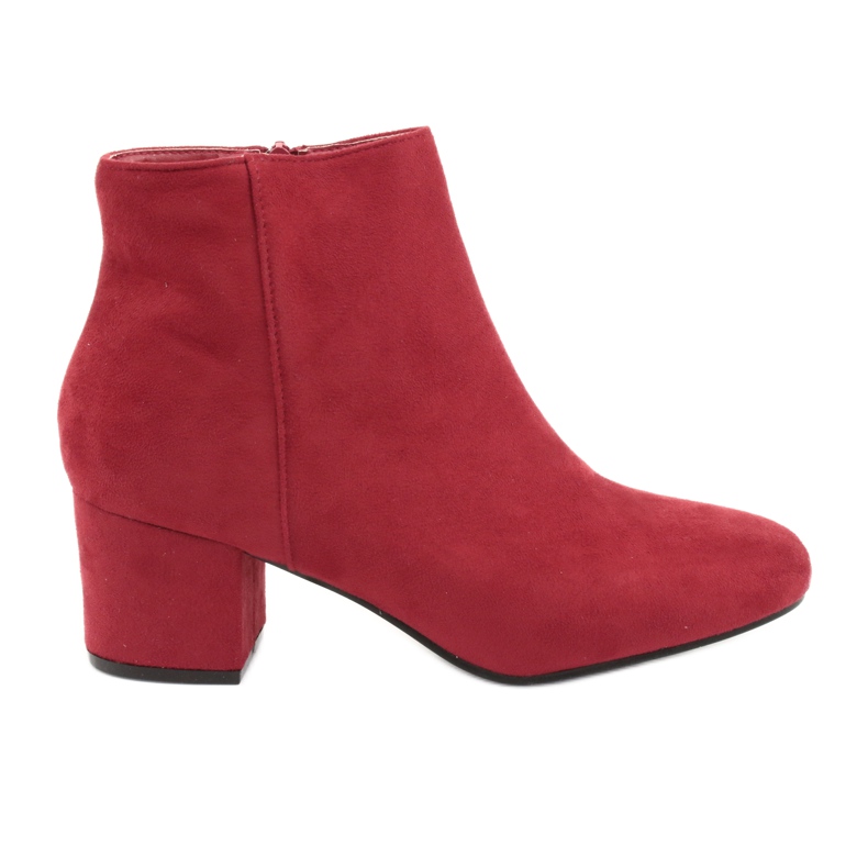 Rote Stiefel mit niedrigem Absatz YQ216P Rot