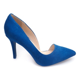 Wildleder Heels 4006 Blau