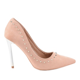 Pinke Pumps an der NF-04 Ferse rosa