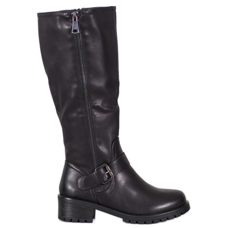 Sixth Sense Stiefel mit Schnalle schwarz