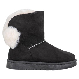 Bella Paris Schneestiefel mit Pompons schwarz