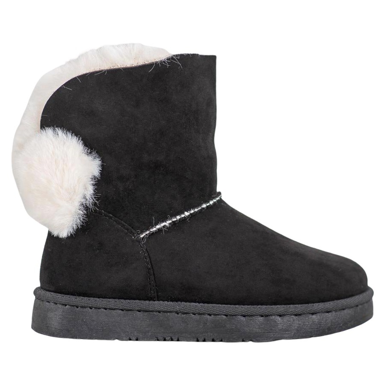 Bella Paris Schneestiefel mit Pompons schwarz