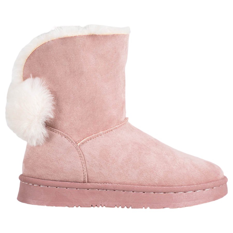 Bella Paris Schneestiefel mit Pompons rosa