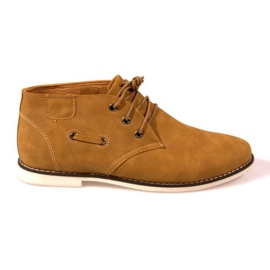 Hohe Stiefel Gebunden DS900 Camel braun