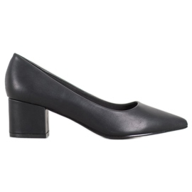 Ideal Shoes Stilvolle schwarze Pumps