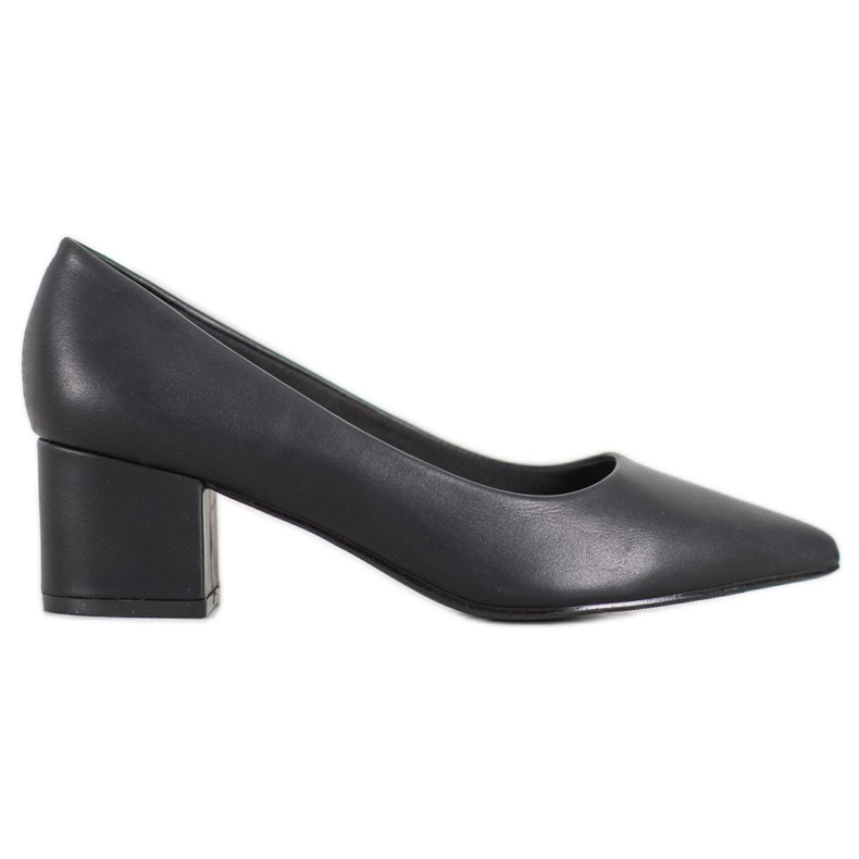 Ideal Shoes Stilvolle schwarze Pumps
