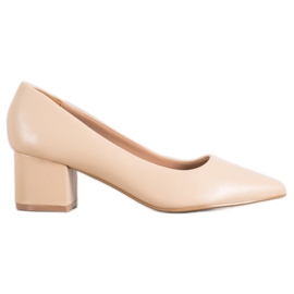 Ideal Shoes Stylische beige Pumps