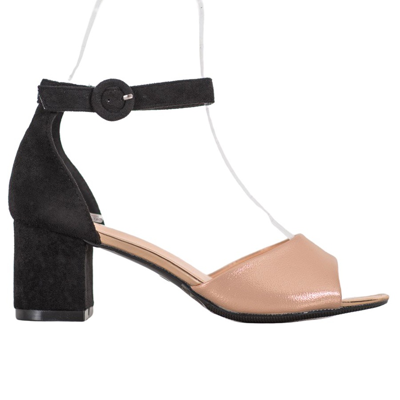 Modische VINCEZA Pumps braun schwarz