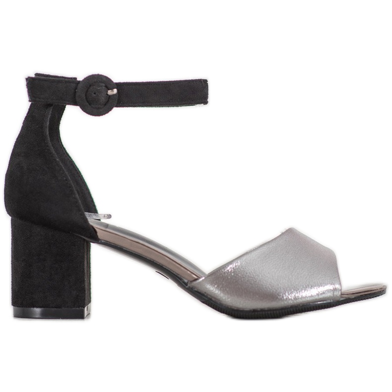 Modische VINCEZA Pumps schwarz grau