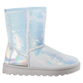 SHELOVET Mukluki mit Pailletten weiß