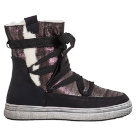 SDS Warme Schneeschuhe braun schwarz