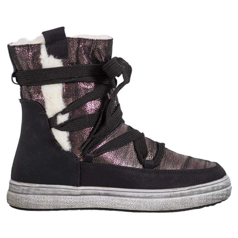 SDS Warme Schneeschuhe braun schwarz