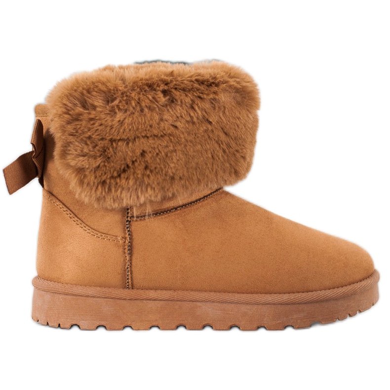 SHELOVET Mukluki mit Pelz braun