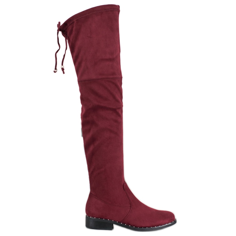 Seastar Flache Stiefel aus Wildleder rot