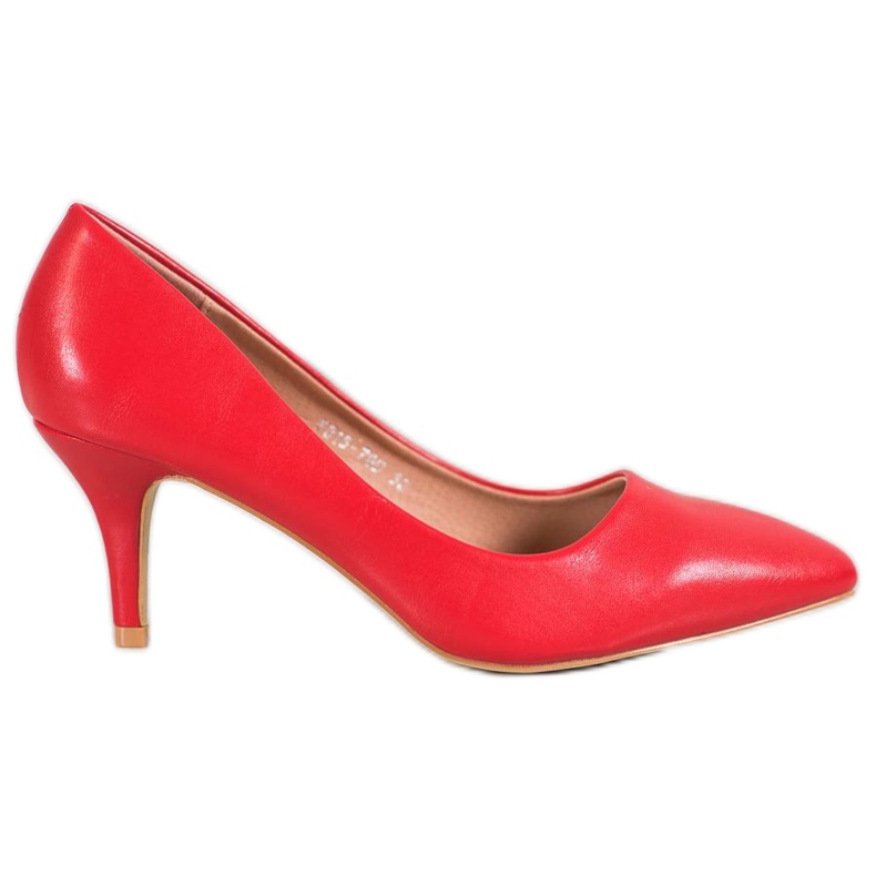 Small Swan Rote Pumps