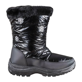 SHELOVET Bequeme Schneestiefel mit Fell schwarz