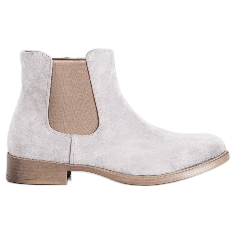 Sergio Leone Graue Chelsea-Stiefel