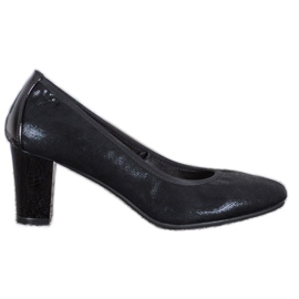 Sergio Leone Bequeme schwarze Pumps