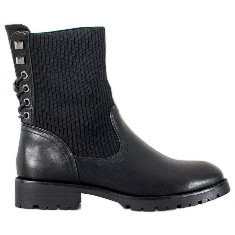 SDS Slip-on-Stiefel schwarz
