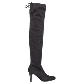 Filippo Stiefel mit hohem Absatz schwarz