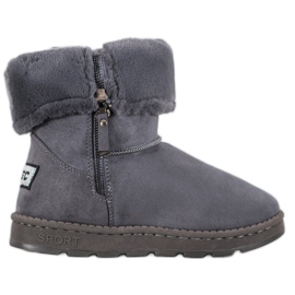 Bona Mukluki mit aufgerolltem Schaft grau